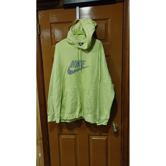 Nike Other - Nike Hoodie Mens XXL Lime Green Good Pullover Futura Logo Sportswear